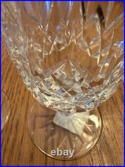 Waterford Crystal Lismore Iced Tea Stemmed Glass Mint Set of 4 with Original Box