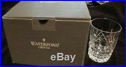 Waterford Crystal Lismore Old Fashioned 12oz Tumblers SET OF 4 in Original Box