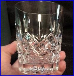 Waterford Crystal Lismore Old Fashioned 12oz Tumblers SET OF 4 in Original Box