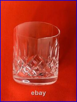 Waterford Crystal Lismore Old Fashioned Whiskey Glass Tumbler 3 3/8 Set Of 7