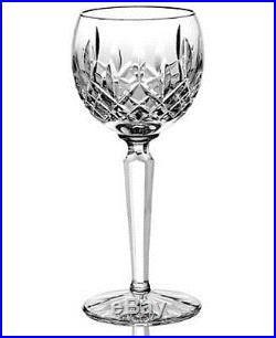 Waterford Crystal Lismore Pattern Set of Four (4) Hock Wine Glasses Mint Cond