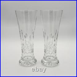 Waterford Crystal Lismore Pilsner Beer Glass Barware 2Pc Set
