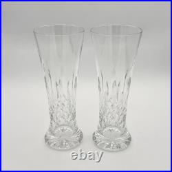 Waterford Crystal Lismore Pilsner Beer Glass Barware 2Pc Set