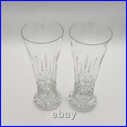 Waterford Crystal Lismore Pilsner Beer Glass Barware 2Pc Set