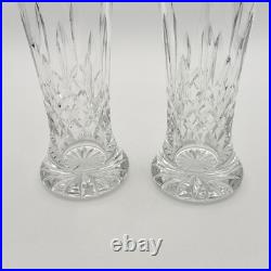 Waterford Crystal Lismore Pilsner Beer Glass Barware 2Pc Set