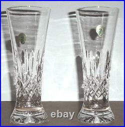 Waterford Crystal Lismore Pilsner Beer Set of 2 Glasses 8.25H #142050 New