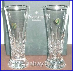 Waterford Crystal Lismore Pilsner Beer Set of 2 Glasses 8.25H #142050 New