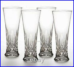 Waterford Crystal Lismore Pilsner Set Of 4 #142249 Made In Ireland New
