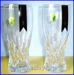 Waterford Crystal Lismore Pint Beer Set of 2 Pilsner Glasses 40018812 New
