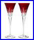 Waterford Crystal Lismore Pops Red Champagne Flutes Set of 2 #40026611 New Boxed