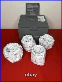 Waterford Crystal Lismore Roly Poly Glasses Tumblers Box Stickers New Set Of 4