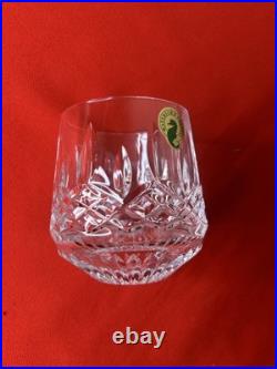 Waterford Crystal Lismore Roly Poly Glasses Tumblers Box Stickers New Set Of 4