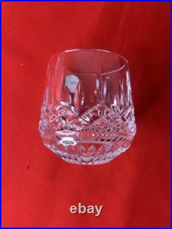 Waterford Crystal Lismore Roly Poly Glasses Tumblers Box Stickers New Set Of 4