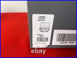 Waterford Crystal Lismore Roly Poly Glasses Tumblers Box Stickers New Set Of 4