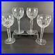 Waterford Crystal Lismore Set 4 Hock Balloon Wine Glasses Goblets 7.5 Ireland