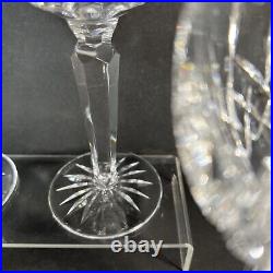 Waterford Crystal Lismore Set 4 Hock Balloon Wine Glasses Goblets 7.5 Ireland