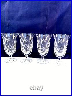 Waterford Crystal Lismore Set 4 Iced Tea Glass 1977 Att Pebble Beach Proam Xlnt