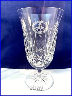 Waterford Crystal Lismore Set 4 Iced Tea Glass 1977 Att Pebble Beach Proam Xlnt