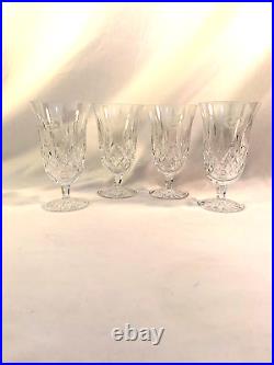 Waterford Crystal Lismore Set 4 Iced Tea Glass 1977 Att Pebble Beach Proam Xlnt