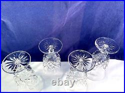 Waterford Crystal Lismore Set 4 Iced Tea Glass 1977 Att Pebble Beach Proam Xlnt