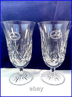 Waterford Crystal Lismore Set 4 Iced Tea Glass 1977 Att Pebble Beach Proam Xlnt