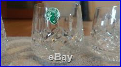 Waterford Crystal Lismore Set Of 4 Roly Poly Old Fashioned 9 Oz Tumbler Glasses