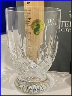 Waterford Crystal Lismore Set Of Four 8 Oz Diamond & Wedge Cut Footed Glasses Waterford Crystal Lismore Set Of Four 8 Oz Diamond & Wedge Cut Footed Glasses