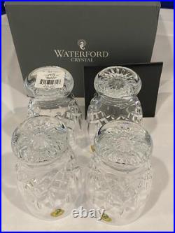 Waterford Crystal Lismore Set Of Four 8 Oz Diamond & Wedge Cut Footed Glasses Waterford Crystal Lismore Set Of Four 8 Oz Diamond & Wedge Cut Footed Glasses