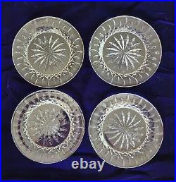 Waterford Crystal Lismore Set of 4 Accent Salad Plates 8