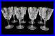 Waterford Crystal Lismore Set of 8 Claret Wine Glasses, 5 7/8 Tall Excellent