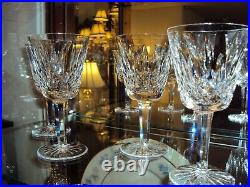 Waterford Crystal Lismore Wine Glasses set 4 from Original Ireland Factory 1973