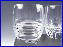 Waterford Crystal MIXOLOGY MIXED DOUBLE OLD FASHIONED GLASSES TUMBLERS Set 4 Box