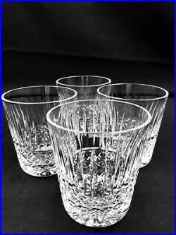 Waterford Crystal Maeve 9 oz Old Fashioned Tumbler Glass 4 Pc Set 3.5T EUC