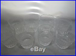 Waterford Crystal Maeve Tramore Old Fashion Glasses Tumblers Set of 8
