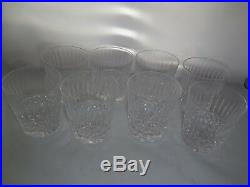 Waterford Crystal Maeve Tramore Old Fashion Glasses Tumblers Set of 8