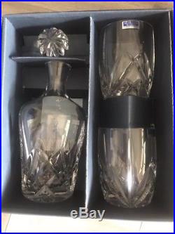 Waterford Crystal Marquis Brookside Oversized Gift decanter Set! New In Box