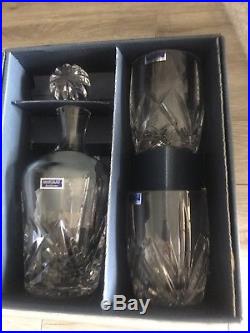 Waterford Crystal Marquis Brookside Oversized Gift decanter Set! New In Box