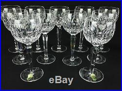 Waterford Crystal Maureen Wine Glasses Hocks Cut Glassware Stemware Set (11)