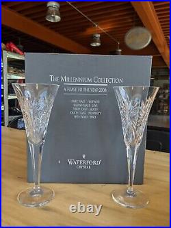 Waterford Crystal Millenium Collection, toast to the year 2000, 2nd toast-love