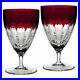 Waterford Crystal Mixology TALON RUBY RED SET/2 All Purpose Goblets Pair New