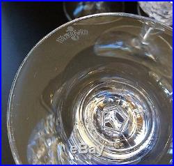 Waterford Crystal Mourne Claret Wine Glasses Goblets Stems Set of 9