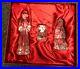 Waterford Crystal Nativity Collection HOLY FAMILY Set of 3 Mary, Joseph & Jesus