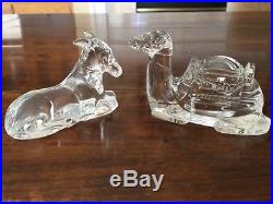 Waterford Crystal Nativity Set 13 pieces with Bethlehem Backdrop
