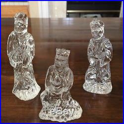 Waterford Crystal Nativity Set 13 pieces with Bethlehem Backdrop