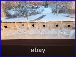 Waterford Crystal Pattern of the Sea Double Old Fashioned Glass Set of 6