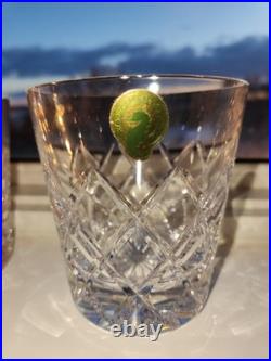 Waterford Crystal Pattern of the Sea Double Old Fashioned Glass Set of 6