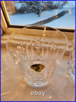 Waterford Crystal Pattern of the Sea Double Old Fashioned Glass Set of 6