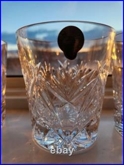 Waterford Crystal Pattern of the Sea Double Old Fashioned Glass Set of 6
