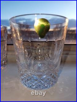 Waterford Crystal Pattern of the Sea Double Old Fashioned Glass Set of 6