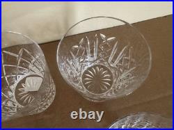 Waterford Crystal Pattern of the Sea Double Old Fashioned Glass Set of 6